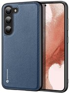 DUX DUCIS FINO szilikon telefonvédő (műanyag belső, közepesen ütésálló, rács minta) SÖTÉTKÉK Samsung Galaxy S23 (SM-S911)