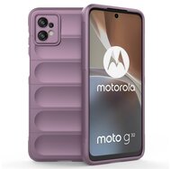 Szilikon telefonvédő (közepesen ütésálló, kamera védelem, 3D minta) LILA Motorola Moto G32 (XT2235)