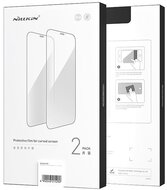 NILLKIN képernyővédő üveg 2db (3D, full cover, tokbarát, ujjlenyomatmentes, 0.33mm, 9H) FEKETE Xiaomi 13 Pro