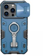 NILLKIN CAMSHIELD ARMOR PRO MAGNETIC defender műanyag telefonvédő (közepesen ütésálló, Magsafe rögzítésű) SÖTÉTKÉK Apple iPhone 14 Pro
