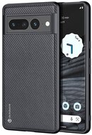 DUX DUCIS FINO szilikon telefonvédő (műanyag belső, közepesen ütésálló, rács minta) FEKETE Google Pixel 7 Pro