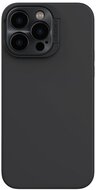NILLKIN LENSWING MAGNETIC műanyag telefonvédő (matt, mikrofiber plüss belső, kamera védelem, Magsafe rögzítés) FEKETE - Apple iPhone 14 Pro Max