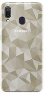 Szilikon telefonvédő (3D, gyémánt minta) SZÜRKE - Samsung Galaxy A20 / A30