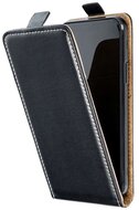 Tok álló, bőr hatású (FLIP, lefelé nyíló, szilikon tartó) FEKETE Samsung Galaxy S23 Plus (SM-S916)