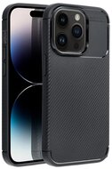 Szilikon telefonvédő (közepesen ütésálló, légpárnás sarok, karbon minta) FEKETE - Samsung Galaxy A33 5G (SM-A336)