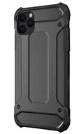 Defender műanyag telefonvédő (közepesen ütésálló, légpárnás sarok, szilikon belső, fémhatás) FEKETE - Samsung Galaxy A13 4G (SM-A135F / A137F)