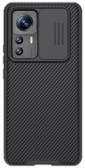 NILLKIN CAMSHIELD PRO műanyag telefonvédő (szilikon keret, közepesen ütésálló, kamera védelem, csíkos minta) FEKETE Xiaomi 12TXiaomi 12T Pro
