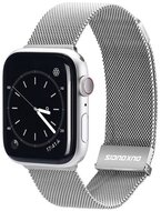 DUX DUCIS pótszíj (egyedi méret, alumínium, milánói, mágneses zár) EZÜST Apple Watch Series 2,3,4,5,6,7,SE