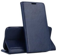 Tok álló, bőr hatású (FLIP, oldalra nyíló, asztali tartó funkció) SÖTÉTKÉK - Samsung Galaxy Xcover 6 Pro
