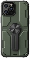 NILLKIN MEDLEY defender műanyag telefonvédő (közepesen ütésálló, szilikon belső, kitámasztó, mágneses) SÖTÉTZÖLD - Apple iPhone 12 Pro Max