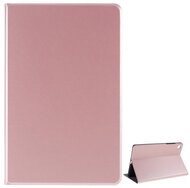 Tok álló, bőr hatású (FLIP, oldalra nyíló, asztali tartó funkció, prémium) ROZÉARANY - Samsung Galaxy Tab A7