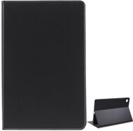 Tok álló, bőr hatású (FLIP, oldalra nyíló, asztali tartó funkció, prémium) FEKETE - Samsung Galaxy Tab A7
