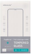 NILLKIN FOGMIRROR képernyővédő üveg (matt, 2.5D, full glue, lekerekített szél, karcálló, 0.33mm, 9H) FEKETE - Apple iPhone 12 Pro Max