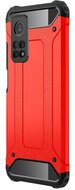 Defender műanyag telefonvédő (közepesen ütésálló, légpárnás sarok, szilikon belső, fémhatás) PIROS Xiaomi Mi 10T 5G Xiaomi Mi 10T Pro 5G