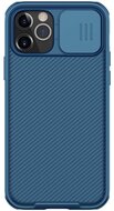 NILLKIN CAMSHIELD PRO műanyag telefonvédő (szilikon keret, közepesen ütésálló, kamera védelem, csíkos minta) SÖTÉTKÉK Apple iPhone 12 Apple iPhone 12 Pro