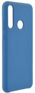 Szilikon telefonvédő (matt, mikrofiber plüss karcolásmentesítő belső, prémium) SÖTÉTKÉK - Huawei Y6p