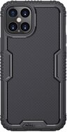 NILLKIN TACTICS szilikon telefonvédő (műanyag belső, közepesen ütésálló, rács minta) FEKETE Apple iPhone 12 Pro Max