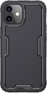 NILLKIN TACTICS szilikon telefonvédő (műanyag belső, közepesen ütésálló, rács minta) FEKETE Apple iPhone 12 mini