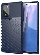 Szilikon telefonvédő (közepesen ütésálló, csíkos, dombor minta) SÖTÉTKÉK Samsung Galaxy Note 20 (SM-N980F) Samsung Galaxy Note 20 5G (SM-N981F)