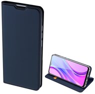 DUX DUCIS SKIN PRO tok álló, bőr hatású (FLIP, oldalra nyíló, bankkártya tartó, asztali tartó funkció) SÖTÉTKÉK Xiaomi Redmi 9