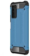 Defender műanyag telefonvédő (közepesen ütésálló, légpárnás sarok, szilikon belső, fémhatás) VILÁGOSKÉK Honor X10 5G