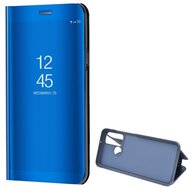 Tok álló (aktív FLIP, oldalra nyíló, asztali tartó funkció, tükrös felület, Mirror View Case) KÉK Huawei Y6p