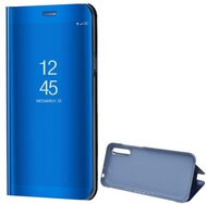 Tok álló (aktív FLIP, oldalra nyíló, asztali tartó funkció, tükrös felület, Mirror View Case) KÉK Huawei Y8p