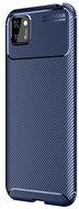 Szilikon telefonvédő (közepesen ütésálló, légpárnás sarok, karbon minta) SÖTÉTKÉK - Honor 9S / Huawei Y5p