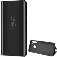 Tok álló (aktív FLIP, oldalra nyíló, asztali tartó funkció, tükrös felület, Mirror View Case) FEKETE - Samsung Galaxy A21 (SM-A210F)