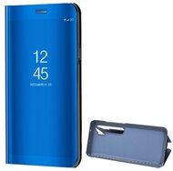 Tok álló (aktív FLIP, oldalra nyíló, asztali tartó funkció, tükrös felület, Mirror View Case) KÉK - Xiaomi Mi Note 10 Lite