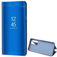 Tok álló (aktív FLIP, oldalra nyíló, asztali tartó funkció, tükrös felület, Mirror View Case) KÉK - Huawei P40