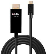 LINDY Adapter Kábel USB C - HDMI, 4K60, M/M 3m, fekete
