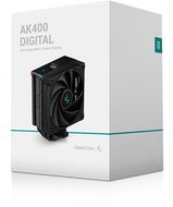 DeepCool CPU Cooler - AK400 Digital (28 dB; max, 117,21 m3/h; 4pin csatlakozó, 4 db heatpipe, 12cm, PWM)