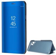 Tok álló (aktív FLIP, oldalra nyíló, asztali tartó funkció, tükrös felület, Mirror View Case) KÉK Huawei P40 Lite 4G / Nova 6 SE