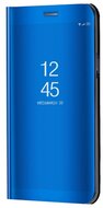 Tok álló (aktív FLIP, oldalra nyíló, asztali tartó funkció, tükrös felület, Mirror View Case) KÉK Samsung Galaxy A41 (SM-A415F)
