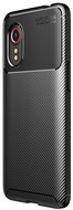 Szilikon telefonvédő (közepesen ütésálló, légpárnás sarok, karbon minta) FEKETE - Samsung Galaxy Xcover 5 (SM-G525F)