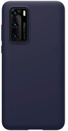 NILLKIN FLEX PURE szilikon telefonvédő (ultravékony, környezetbarát, mikrofiber plüss belső, matt) SÖTÉTKÉK - Huawei P40
