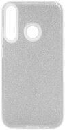 Szilikon telefonvédő (műanyag belső, csillogó hátlap) EZÜST - Huawei P40 Lite E / Y7p