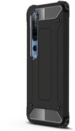 Defender műanyag telefonvédő (közepesen ütésálló, légpárnás sarok, szilikon belső, fémhatás) FEKETE - Xiaomi Mi 10 5G, Xiaomi MI 10 Pro 5G
