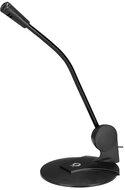 Snopy Mikrofon - SN-130 (3,5 Jack csatlakozó; 220cm kábel; állvány, fekete)