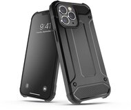 Haffner PT-6455 iPhone 14 Pro Max ütésálló fekete műanyag hátlap