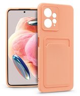Haffner PT-6727 Xiaomi Redmi Note 12 4G pink szilikon hátlap kártyatartóval