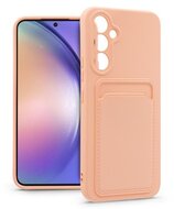 Haffner PT-6693 SM-A546 Galaxy A54 5G pink szilikon hátlap kártyatartóval