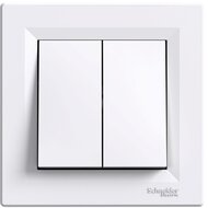 Schneider EPH1100121 ASFORA rugós bekötésű fehér kettős nyomó