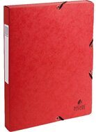 Exacompta A4 2,5cm piros prespán karton gumisbox