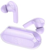 HOCO EW39 bluetooth fülhallgató SZTEREO (v5.3, TWS, mikrofon, zajszűrő + töltőtok) LILA