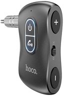 HOCO E73 PRO bluetooth FM transmitter 3.5mm jack aljzat (v5.0, mikrofon, microSD kártyaolvasó + Type-C kábel) FEKETE