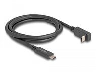Delock USB 10 Gbps kábel USB Type-C apa USB Type-C apa, ívelt felfelé / lefelé, 1 m 4K PD 60 W E-Marker
