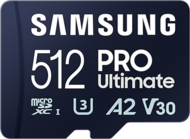 Samsung MicroSD kártya - 512GB MB-MY512SA/WW (PRO Ultimate, Class10, R200/W130, adapter, 512GB)