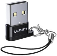 UGREEN adapter (USB - Type-C aljzat, OTG, adatátvitel és töltés) FEKETE